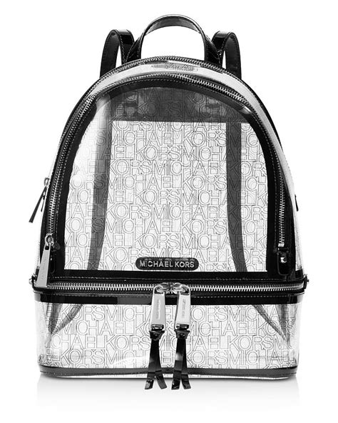 michael kors rucksäcke blau|Michael Kors clear backpack.